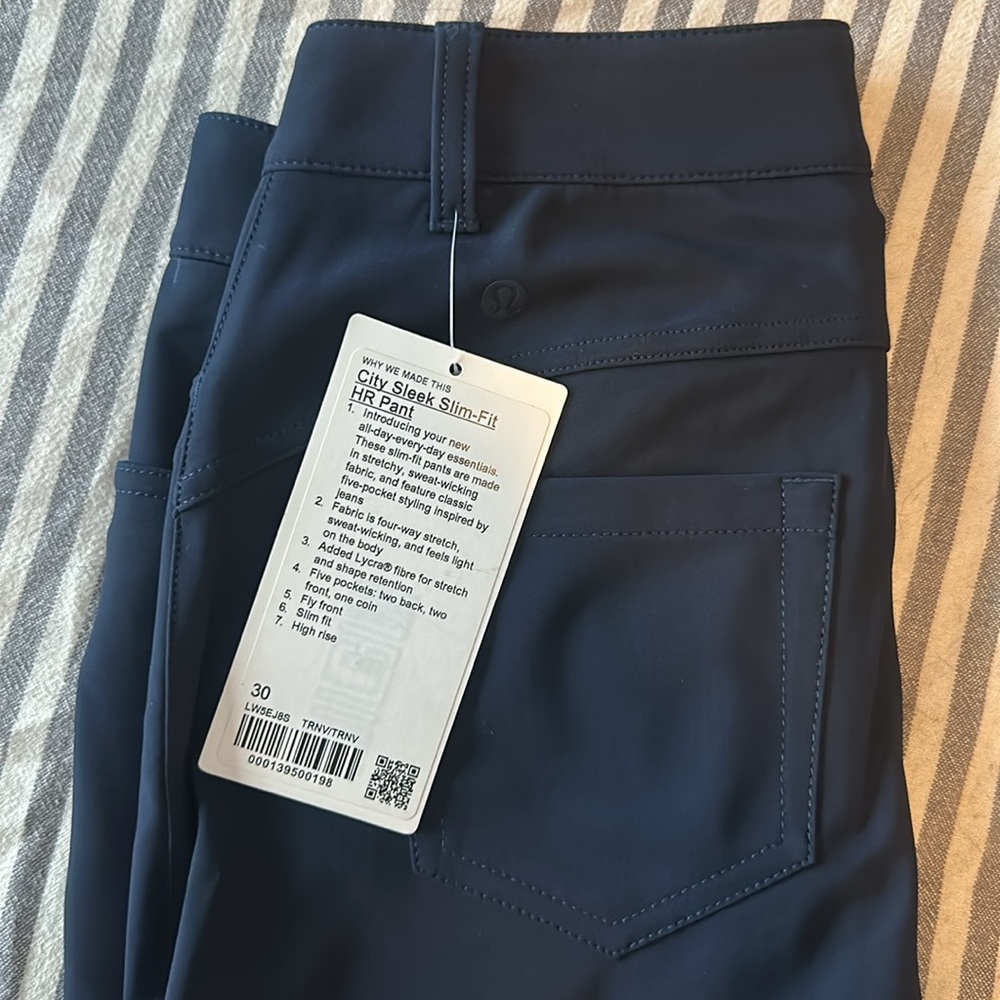 LULULEMON City Sleek Slim Fit HR Pant (NWT!) - Picture 2 of 4